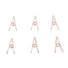 60pcs Wire Clothes Pins Antislip Creativity Metal Wire Hollow Out