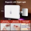Yujncosm 2 Pack Motion Sensor Night Light, Rechargeable Stair Lights