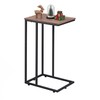 WLIVE C Shaped End Table, Small Side Tables for Sofa