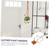 NOLITOY Hanging Planter Leather Sling for Use Flower Pot Holder