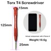 Torx T4 Screwdriver Precision T4 Screwdriver Magnetic Tip Rotating Cap