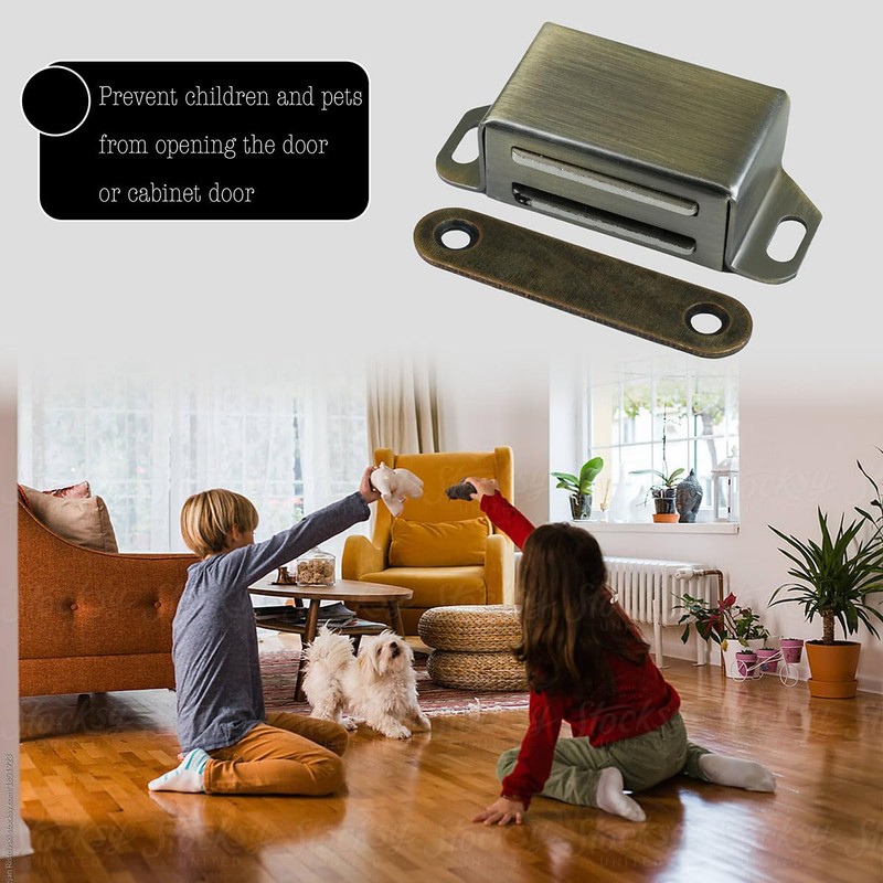 ciciment Magnetic Door Catch, Stainless Steel Cabinet Magnets for Kitchen