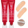 FV 2 Pack Waterproof Foundation, Lightweight & Medium Coverage Foundation