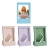 kwmobile Mini Picture Frame Set in Pink/Violet/Light Blue/Light Green -