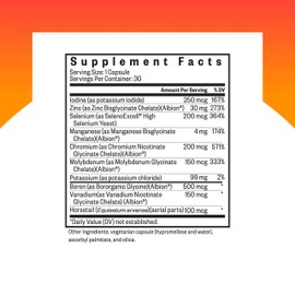 Seeking Health Trace Minerals Complex II - Immune Health & Brain Health Supplement with Zinc & Selenium - Copper- and Iron-Free Formula - Energy, Skin & Hair Support Supplement - 30 Capsules