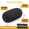10-Pack Lavalier Microphone Foam Covers – 1.4" Windshields for Wireless