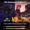 jojobnj DP 2.1 Cable, 30ft DisplayPort Cable, 16K,10K,8K@60Hz,4K@144Hz,2K@240Hz HBR3 Support,