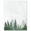 60 Sheet Forest Stationery Letterhead Paper Watercolor Forest Writing Paper