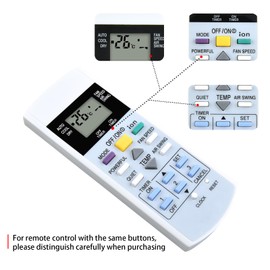 ZWP A75C3299 Replacement Remote Control fit for Panasonic Air Conditioner A75C2632 A75C2656 A75C2600 A75C2602 A75C2606 A75C2654 A75C2608 A75C2565