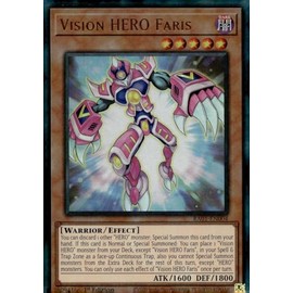 Vision Hero Faris (PUR) - RA01-EN004 - Prismatic Ultimate Rare - 1st Edition