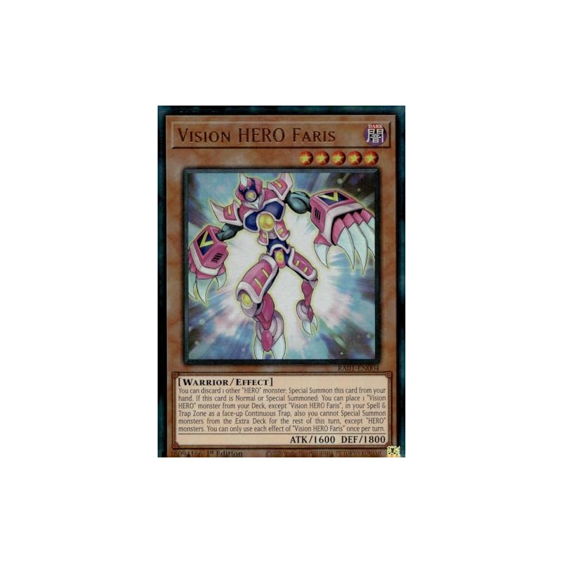 Vision Hero Faris (PUR) - RA01-EN004 - Prismatic Ultimate Rare