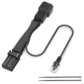 Radar Detector Power Adapter RJ11 Plug (10P Type A) for Select Infiniti, Subaru, Toyota Nissan, Frontier, Titan, Altima and More Connects to Auto-Dimming Rearview Mirror,Clean and Easy to Install