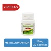 Metoclopramida 10 Mg 2 Frascos Con 20 Tabletas C/u Avivia