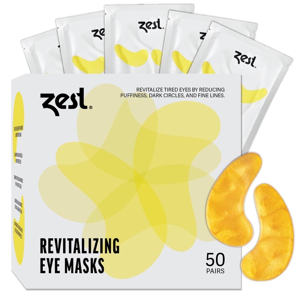 Zest 50 Pairs 24k Gold Gel Crystal Collagen Eye Mask