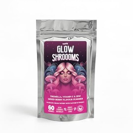 Glowshroooms Mushroom Gummies with Tremella Berry 60 Count