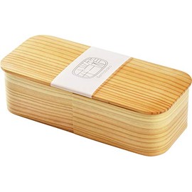 Yamako 80187 Japanese Lunch Box, Long Angle, Boxed, 22.0 fl oz (640 ml)