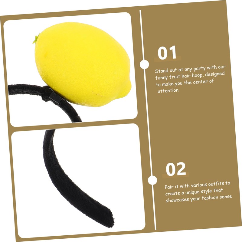 BIUDECO Funny Fruit Hair Hoop for Boys and Girls and