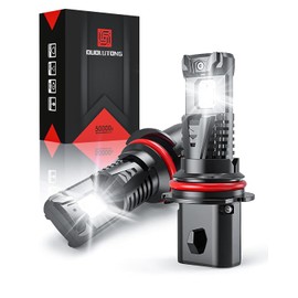 Focos LED 9007 HB5 para Auto Faros, 320W 42000LM 900% Brillo 6500K Blanco, 9007 LED Luces Alta y Baja para Foco Delanteros Kit de Conversión, Paquete de 2