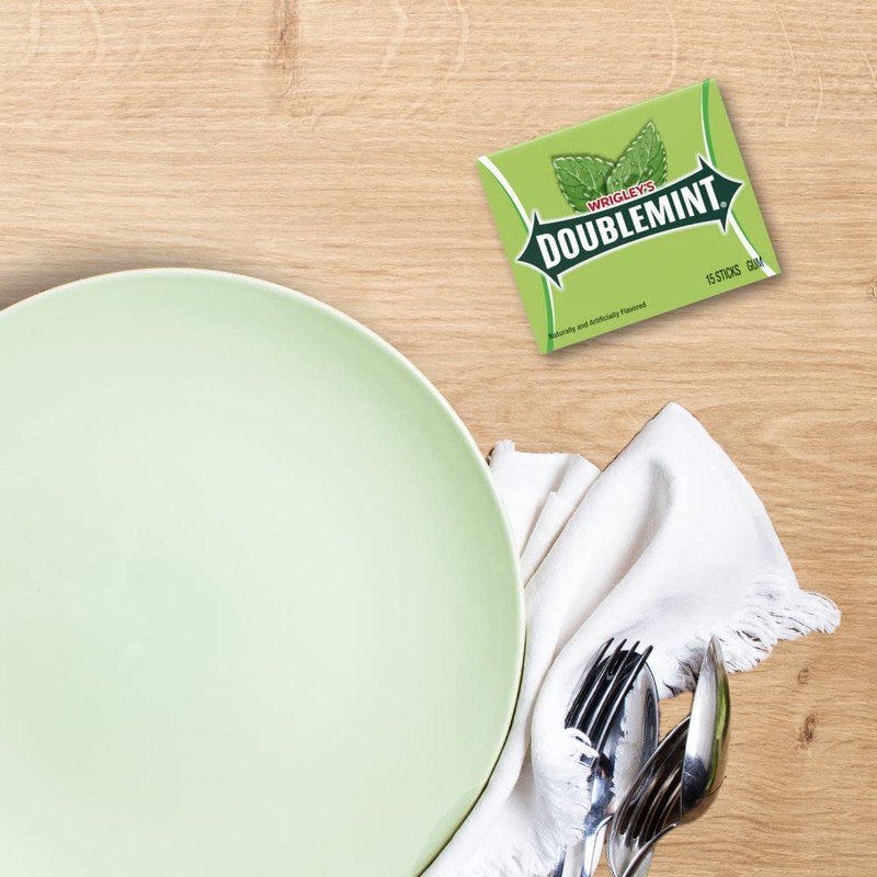 WRIGLEY'S Doublemint Chewing Gum Bulk Pack, 15 Stick Count (Pack