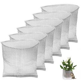 PEFECOP 5 Gallon Root Guard Basket, 6 PCS Mesh Stainless Steel Wire, Reusable for Plants, Underground Speed Basket Proof Gophers/Moles/Voles Damage, Silver