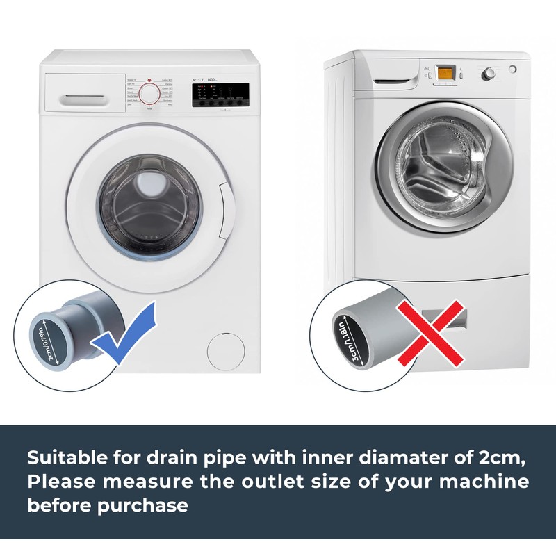 ilauke 2.5m Universal Drain Hose, Extension Pipe Kit for Washing