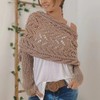 Multifunctional Scarf Sweater Wrap With Sleeves for Women (Khaki)