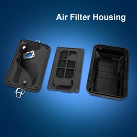 Air Filter Box Cover, Lawn and Garden Tools Engine Air Filter Cover, Air Filter and Housing Replacement Part for GX160 170 Chinese 2KW ~ 3KW Petrol Generator