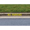 4" NO Parking Professional Curb Marking Stencil with Handles and