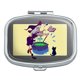 Little Witch Brewing Potions Rectangle Pill Case Trinket Gift Box