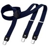 DonDon Men's Fashion Braces Suspenders 2,5 cm 1,0" Wide with