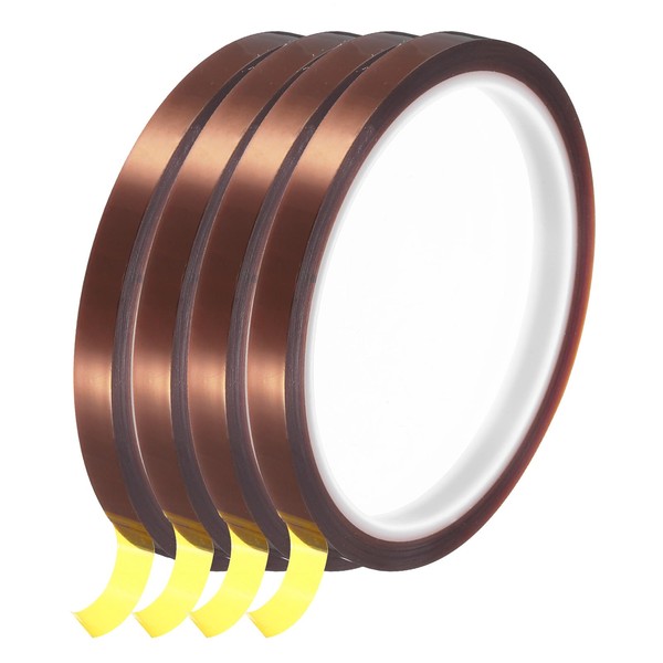 sourcing map Heat Tape, 4 Rolls 8mmx33m 108ft High Temperature