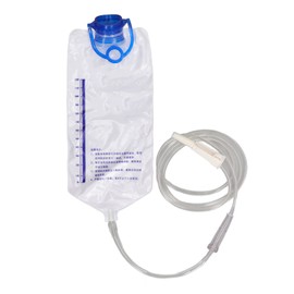 Home Enema Bag Kit 1200 ml Heavy Duty PVC Easy Operation Clogging Relief Enema Kit for Household Travel