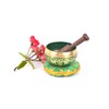 Tibetan Om Mani Padme Hum Symbol Singing Bowl- SING1049GRN