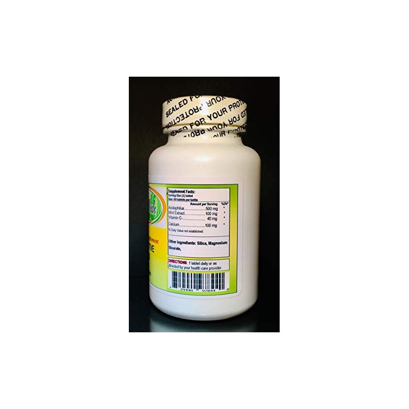 Digestive Aid, Acidophilus, Made in USA - 60 Tablets