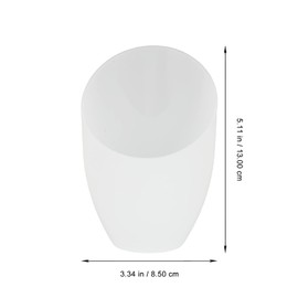 HEALLILY 4Pcs Lamp Shade Replacement Horseshoe Lamp Shade White Lamp Shade Cover for Multi- Head Stand up Lamp Bedroom Light