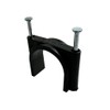 TR Cable® Pack of 50 Round Black Cable Clips with