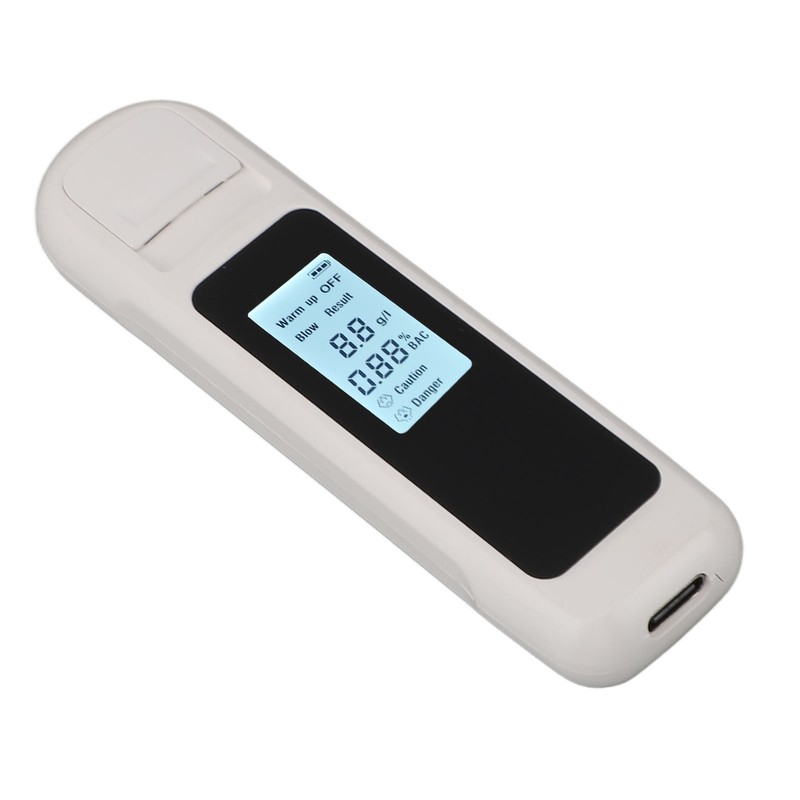 Alcohol Tester High Accuracy LCD Display USB Charging Portable Automatic