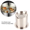 Grease Container 304 Stainless Steel Dustproof Large Capacity Fine Strainer