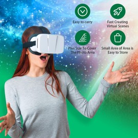 Portable Green Screen Chair,GRABADO 56 in Greenscreen Backdrop with Stand,Collapsible Small Green Background,Chroma Key,Background Screen for Photography Streaming Gaming Zoom Video Chats and Meeting