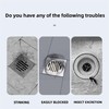 MAOYONG Shower Drain Cover Tub Stopper - Square Silicone Floor