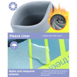 Sportneer Cycling Shoe Covers: Waterproof and Windproof Bicycle Shoe Cover for Rain - Winter Thermal Warmers Overshoes Bike Shoe Cover for Road Bike Mountain Bike, No Zip Closure Design, 2 Pair