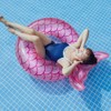 Inflatable Mermaid Swimming Ring PVC Mermaid Tail Tubes Water Party