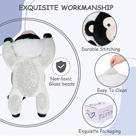 GILFWM Weighted Stuffed Animals Monkey - 21.3" Cute Toy Pillow Plushie Gifts for Kids Boys Girls & Adults, 3 lbs Ultra-Soft Washable Plush Pillowfort