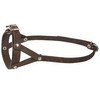Adjustable Leather Loop Bite Bark Control Easy Fit Muzzle Brown.