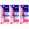 3pcs natural color lip bright up cherry red 3.5g