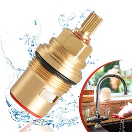 Replacement Ceramic Cartridge for Grohe 45888000, Bathroom Sink Faucet Cartridge Replacement Parts 3/4-Inch Use for Wall Mount Valves and Roman Tubs (45888000 Hot)