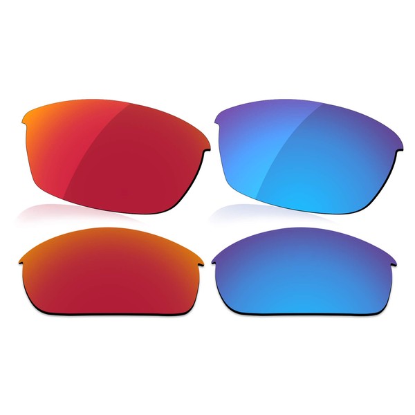 LenzReborn Polarized Lens Replacement for Oakley Flak Jacket Sunglass -
