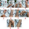 20 Sheets Fake Black Tiny Temporary Tattoo Body Sticker Hand