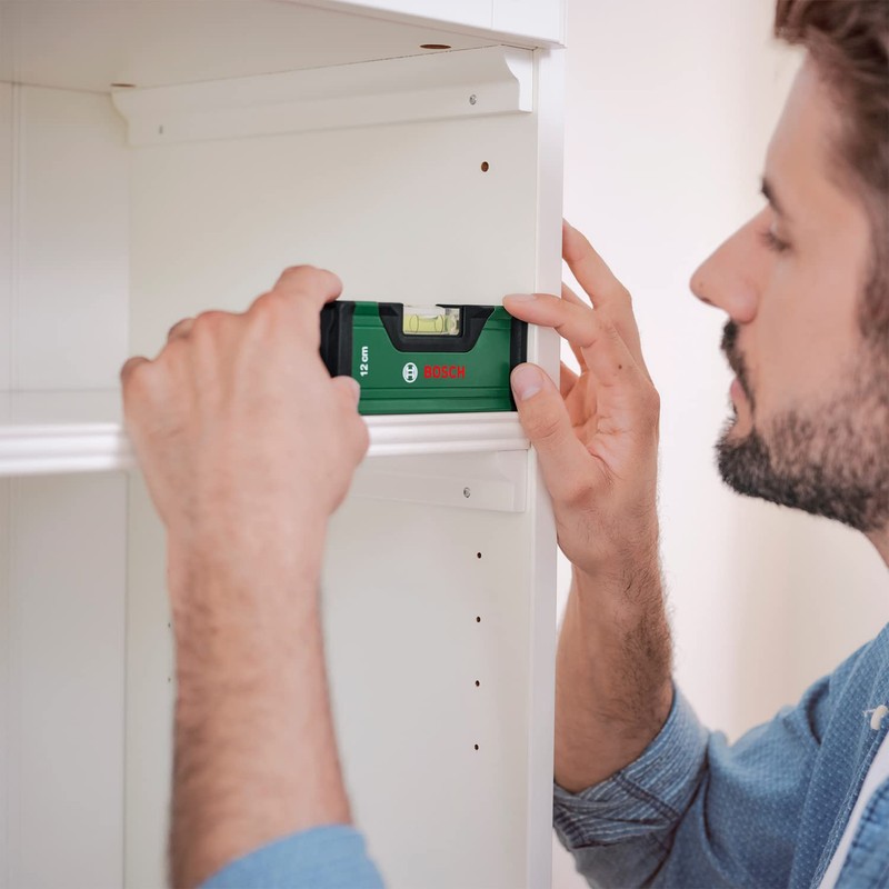 Bosch Spirit Level 12 cm (Compact Mini Level; Precise Alignment