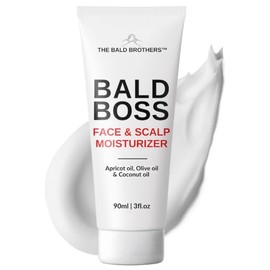 The Bald Brothers Cuidado De La Cabeza Calva Con Aceite De Semilla De Albaricoque | Hidratante Facial Y Cuero Cabelludo | Protege, Hidrata, Vegano, Sin Grasa, Mate | Hidratante De Cabeza Calva